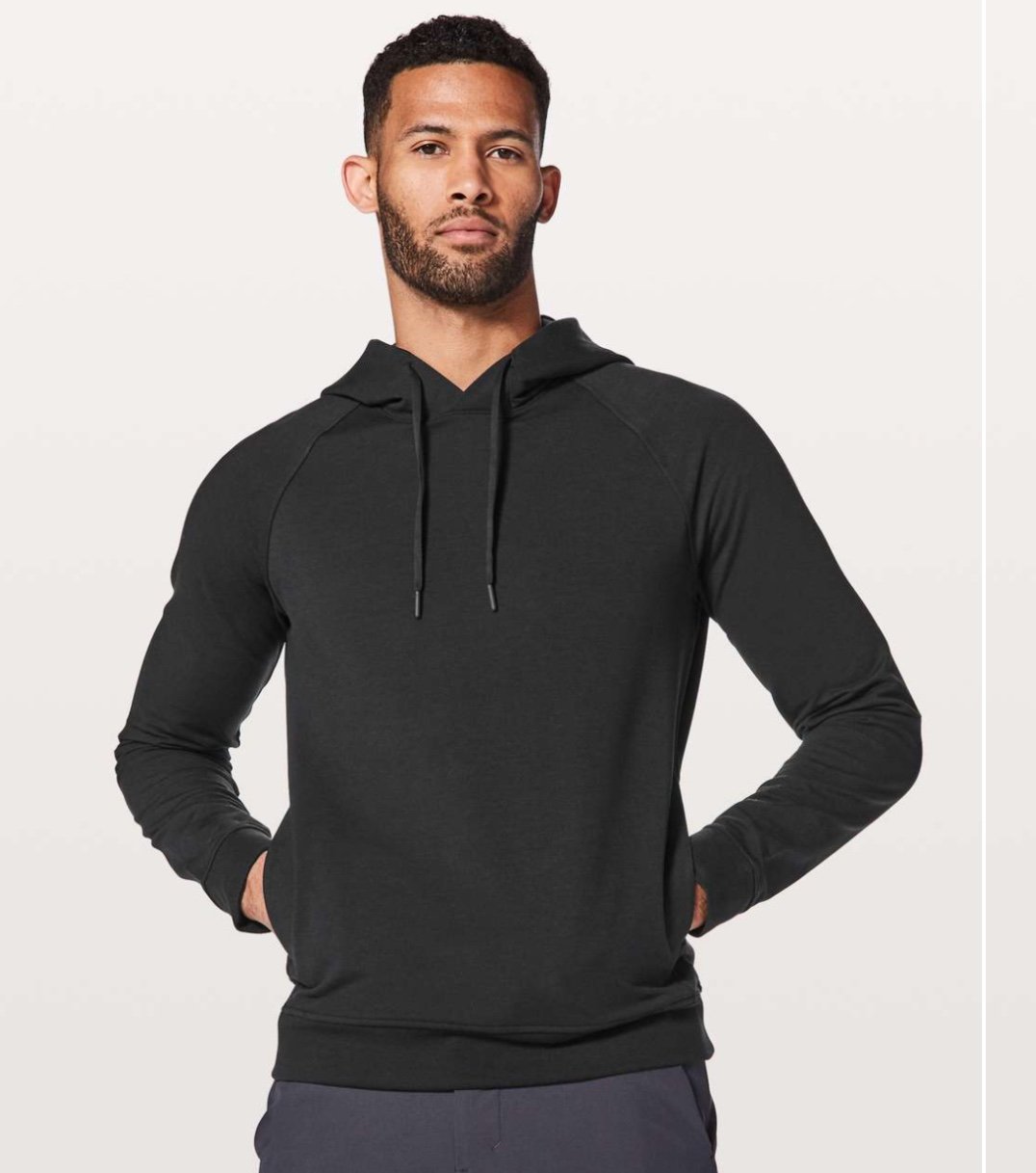 Lululemon Mens City Sweat Hoodie Pullover Black Casual Size XS