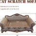 Sofa Shaped Cat Scratching Couch,,Cat Lounge 23 L X 12.2 W X 10.6 H