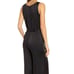 Eileen Fisher Black Scoopneck Silk Crop Jumpsuit