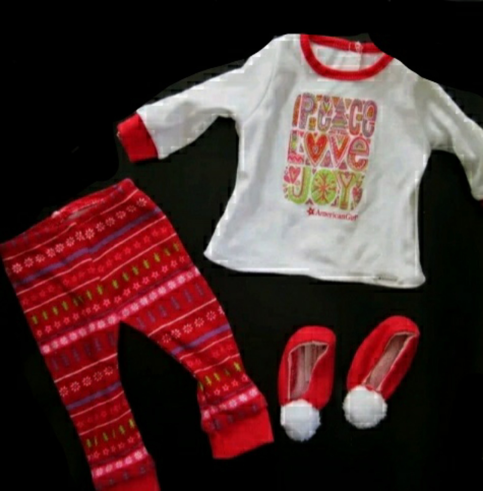 AG Peace, Live, Joy Christmas PJ's