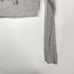 Gymshark Womens Small S Heather Gray Ribbed Cropped Hoodie Pullover Lounge Grey