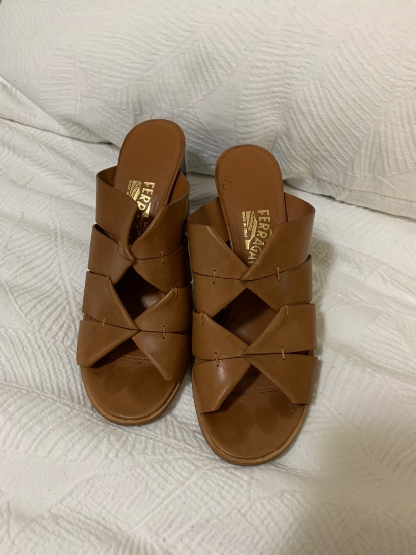 Salvatore Ferragamo brown heels