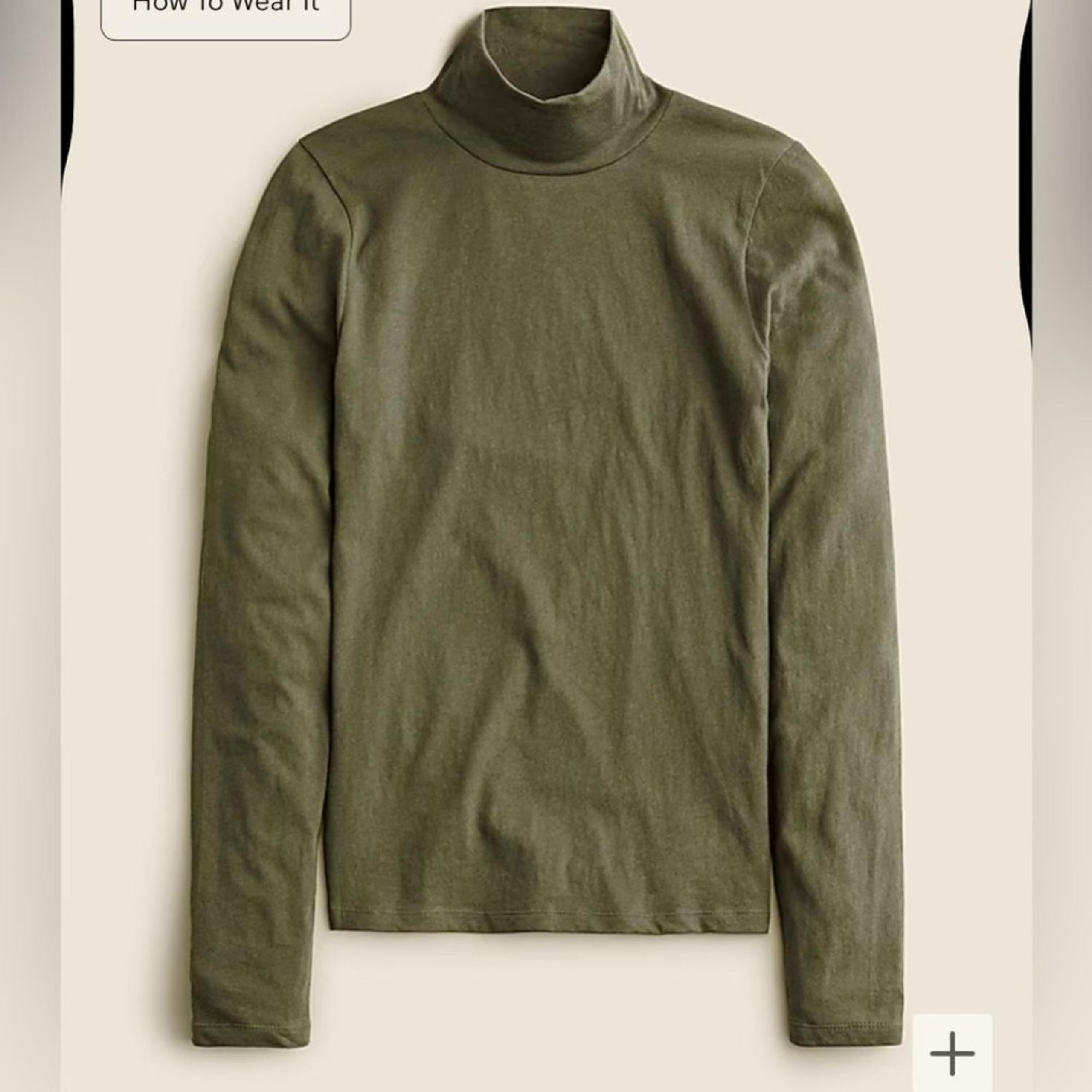 J. Crew Women’s Tissue Crepe Turtleneck Size XS NWT #CD305