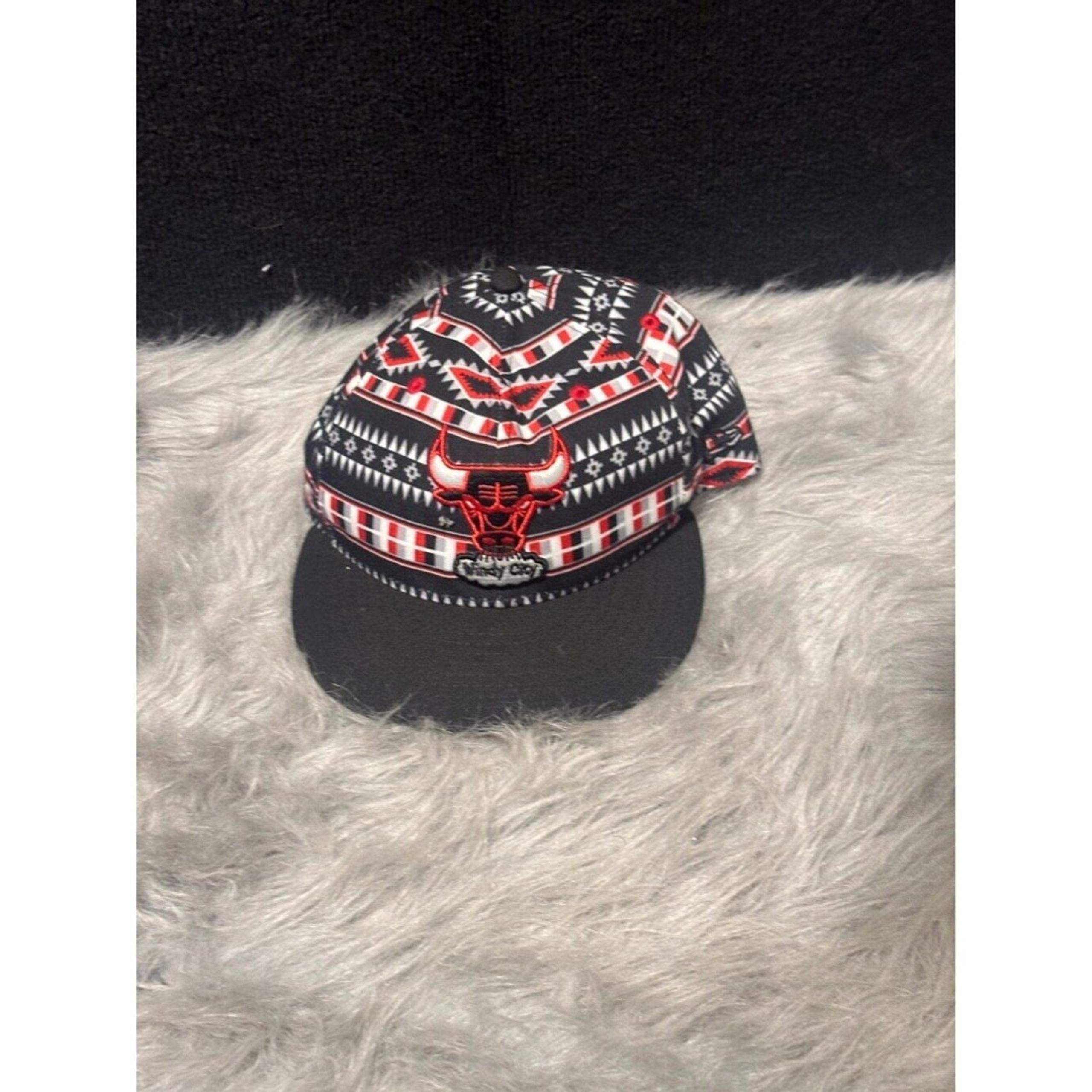 Chicago Bulls New Era Hat Black Red SnapBack