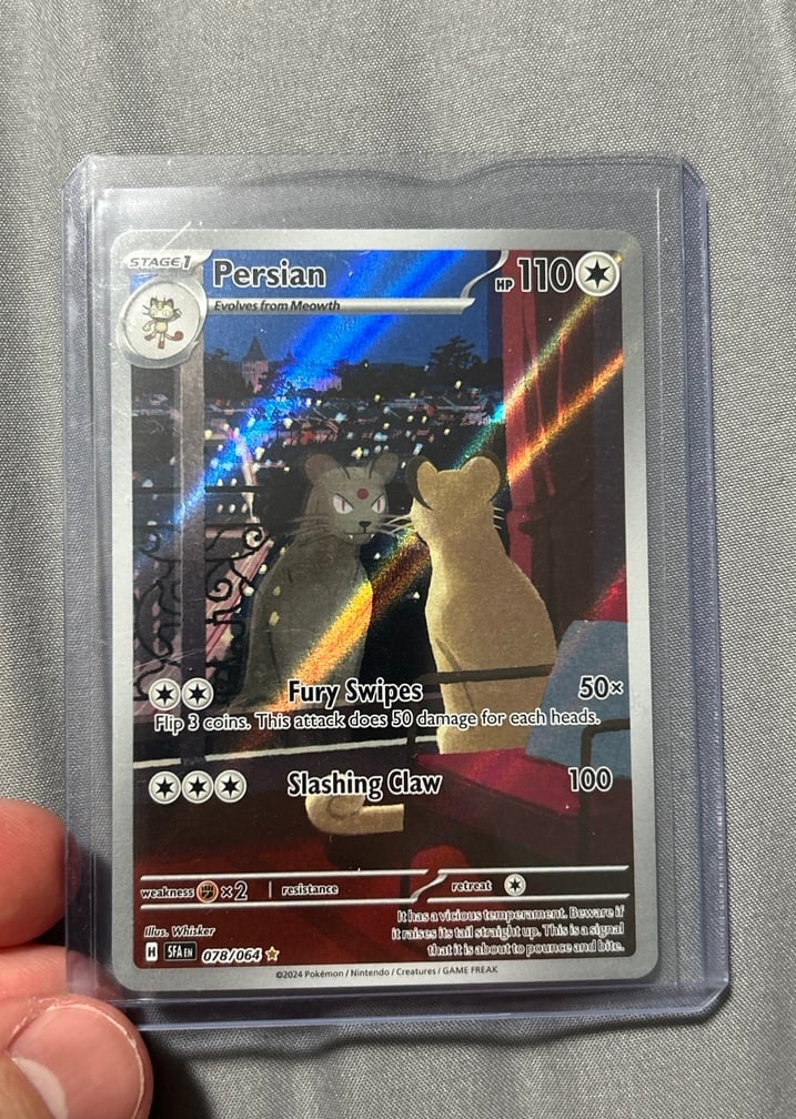 Pokemon Persian 078/064 BRILLIANT NM FULL ART HOLO ULTRA RARE