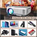 2022 Upgraded Mini Projector Kit With Bluetooth And HD Projector Screen