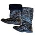 Coach Signature Nikole Womens Sz 7B Black Fur Lined Roll Down Cuff Winter boots