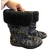 Coach Signature Nikole Womens Sz 7B Black Fur Lined Roll Down Cuff Winter boots