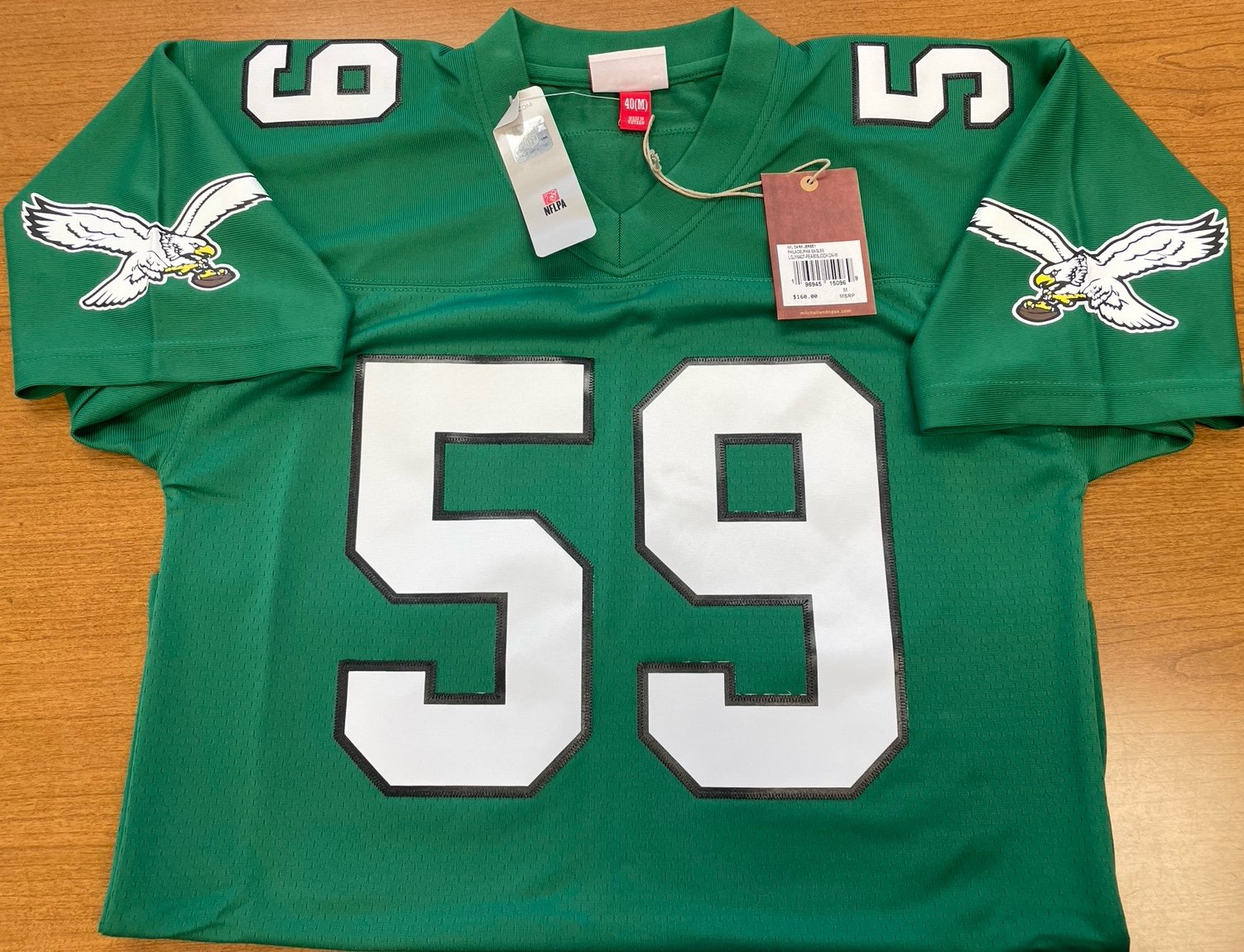 Men’s Mitchell & Ness Seth Joyner Kelly Green Philadelphia Eagles Legacy Jersey