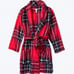 VS PINK Red Pepper Plaid Robe
