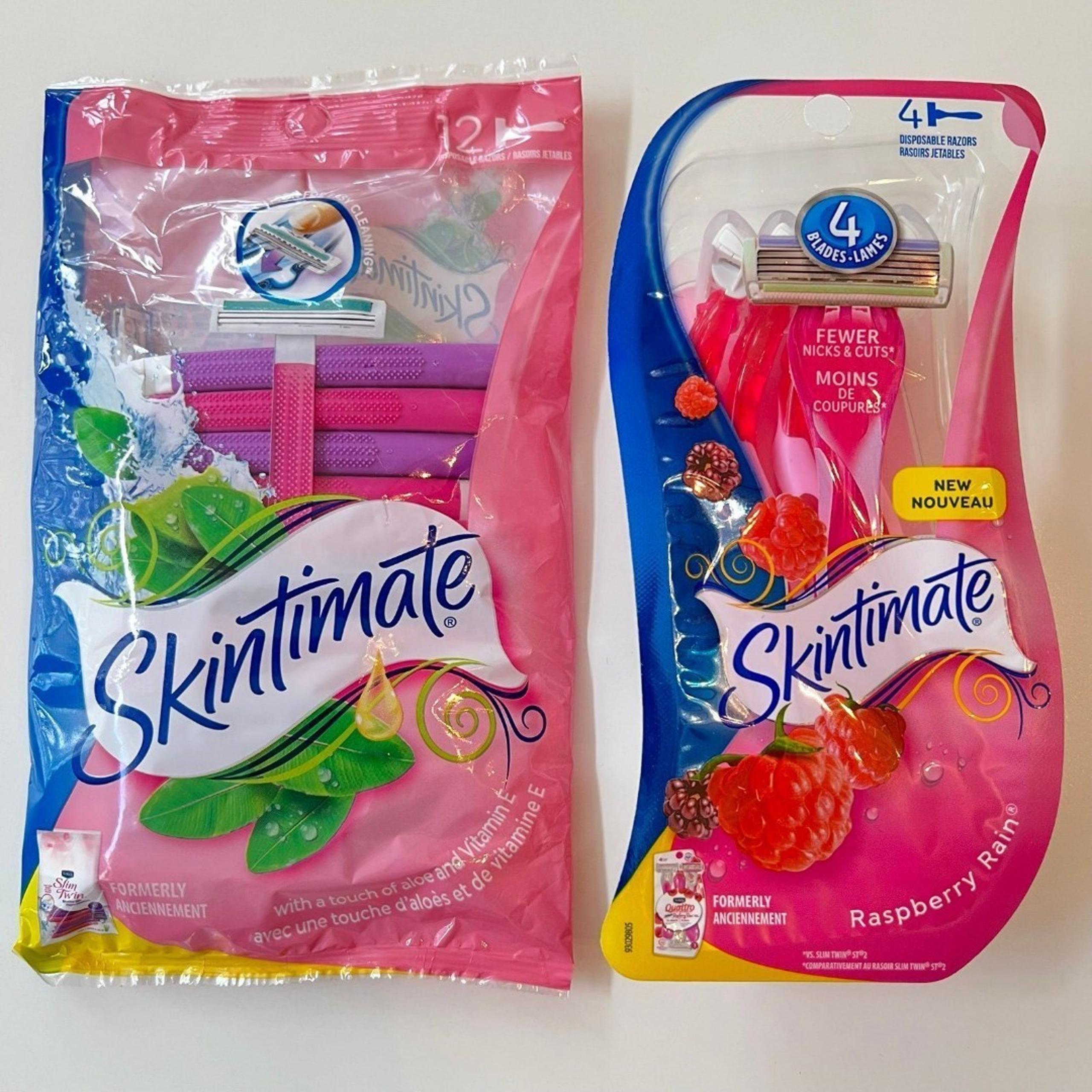 Skintimate Raspberry Rain & Skintimate Slim Twin  Razor - Bundle of 2