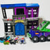 Imaginext Gotham City Jail with action Figures and Batcycle amd Joker Hauler