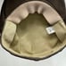VTG ORVIS Cabbie Hat L/XL Brown Deerskin Leather Newsboy Cap made in USA
