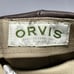 VTG ORVIS Cabbie Hat L/XL Brown Deerskin Leather Newsboy Cap made in USA