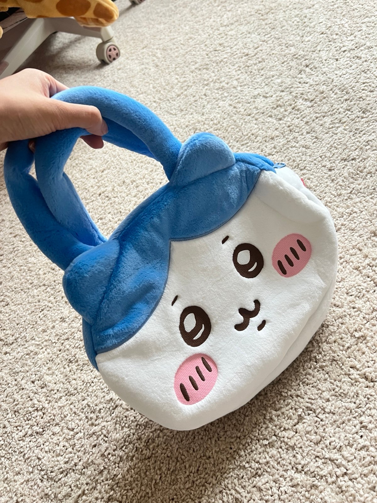 ChiiKawa X Miniso ChiiKawa Hachiware Big Head Plush Bag