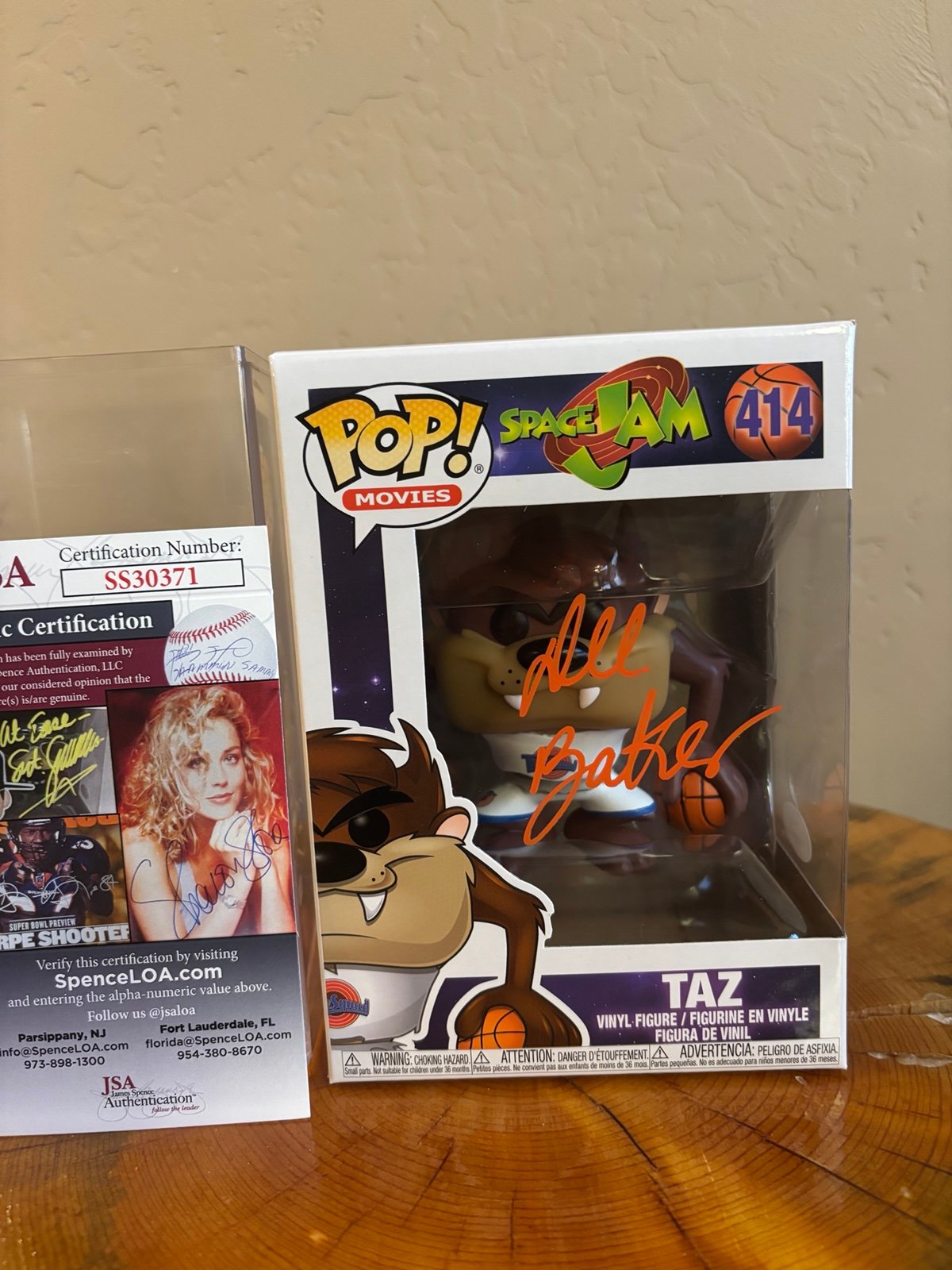 Funko Pop Taz Autographed