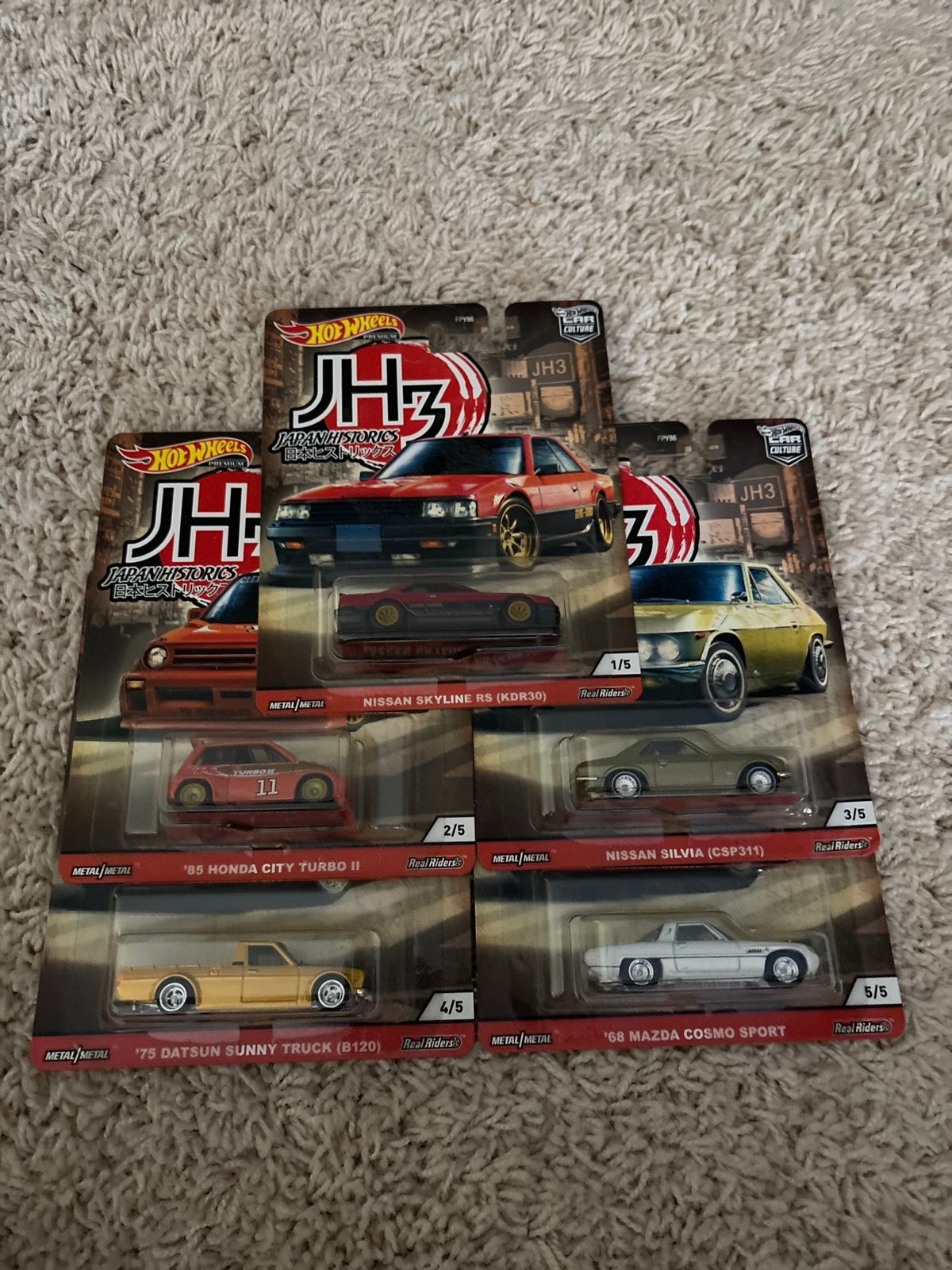 Hot Wheels JH3 Set of 5