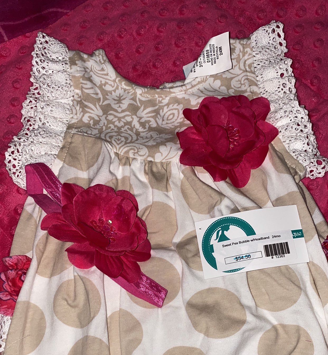 New pnc dottie bubble with headband