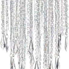 Acrylic Chandelier Ceiling Light Shade Beaded Hanging Pendant