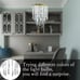 Acrylic Chandelier Ceiling Light Shade Beaded Hanging Pendant
