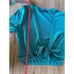 Peruvian Connection Nikki Tie-Waist Teal Green Cardigan Size Small