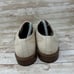 Giorgio Brutini Beige White Leather Snakeskin Oxford Dress Shoes Men's Size 10M