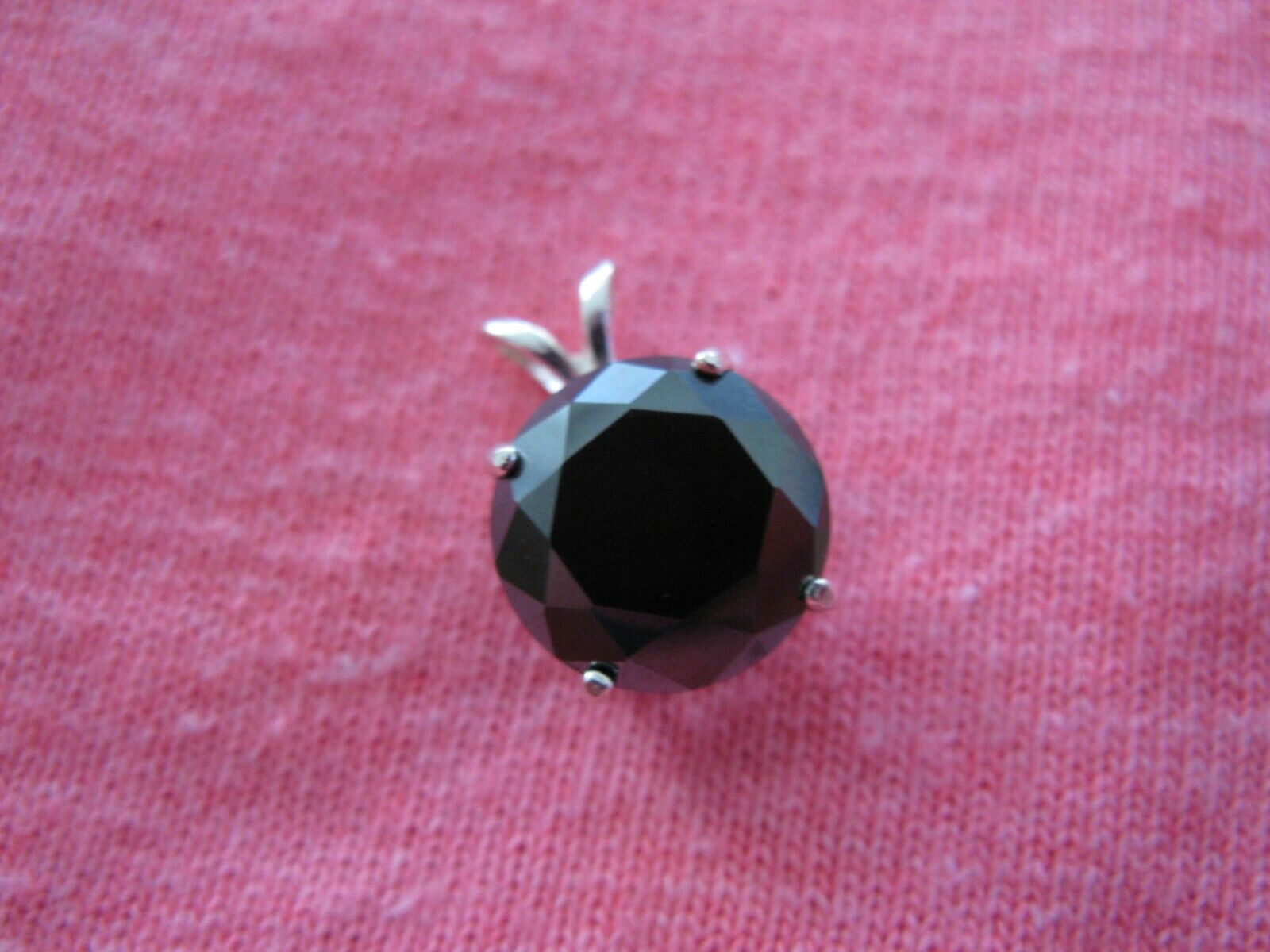 4.33ct NATURAL BLACK DIAMOND NECKLACE/PENDA NT,FREE DIAMOND TESTER,CERTIFI CATE