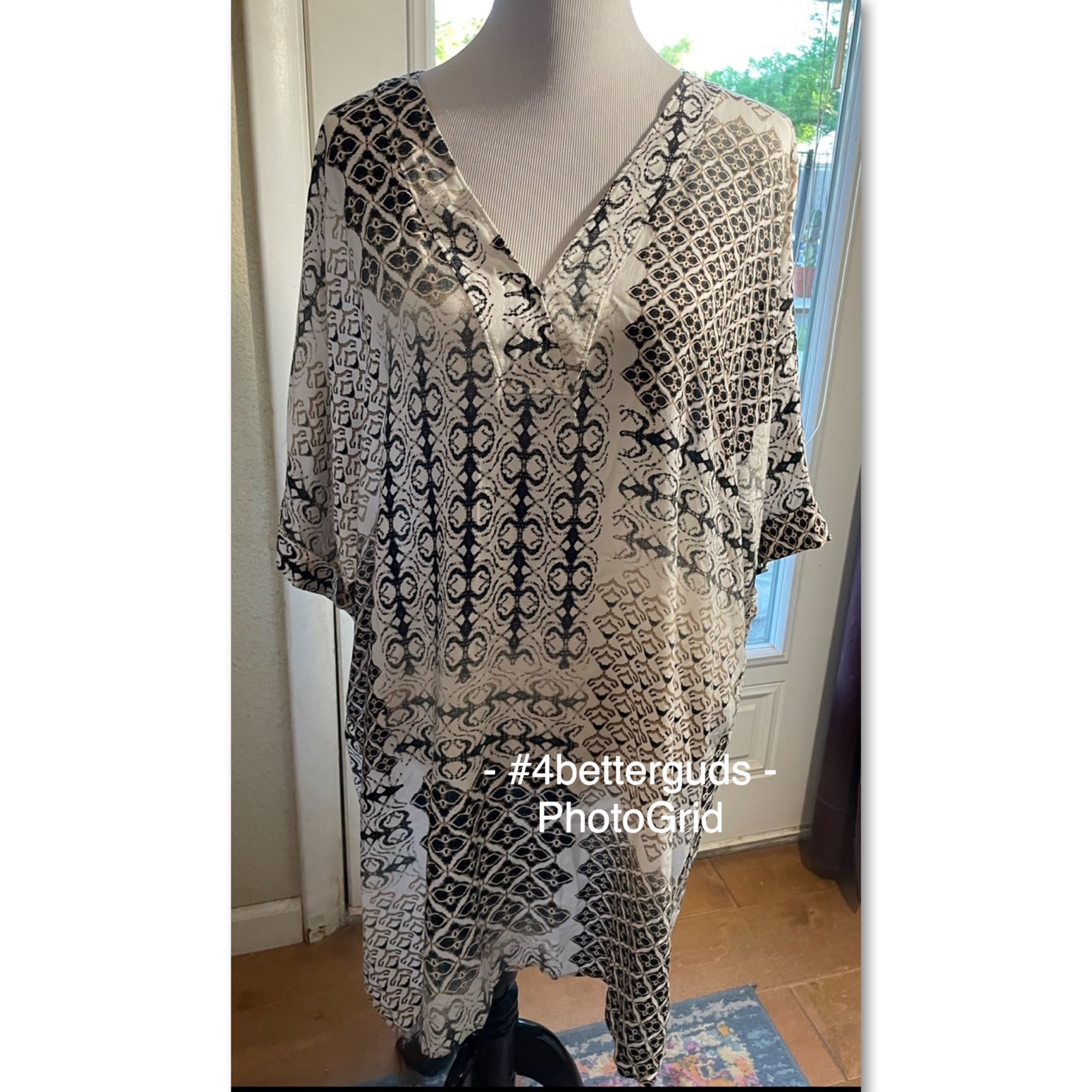 Natori Caftan Swim Cover Up Dress XL NEW