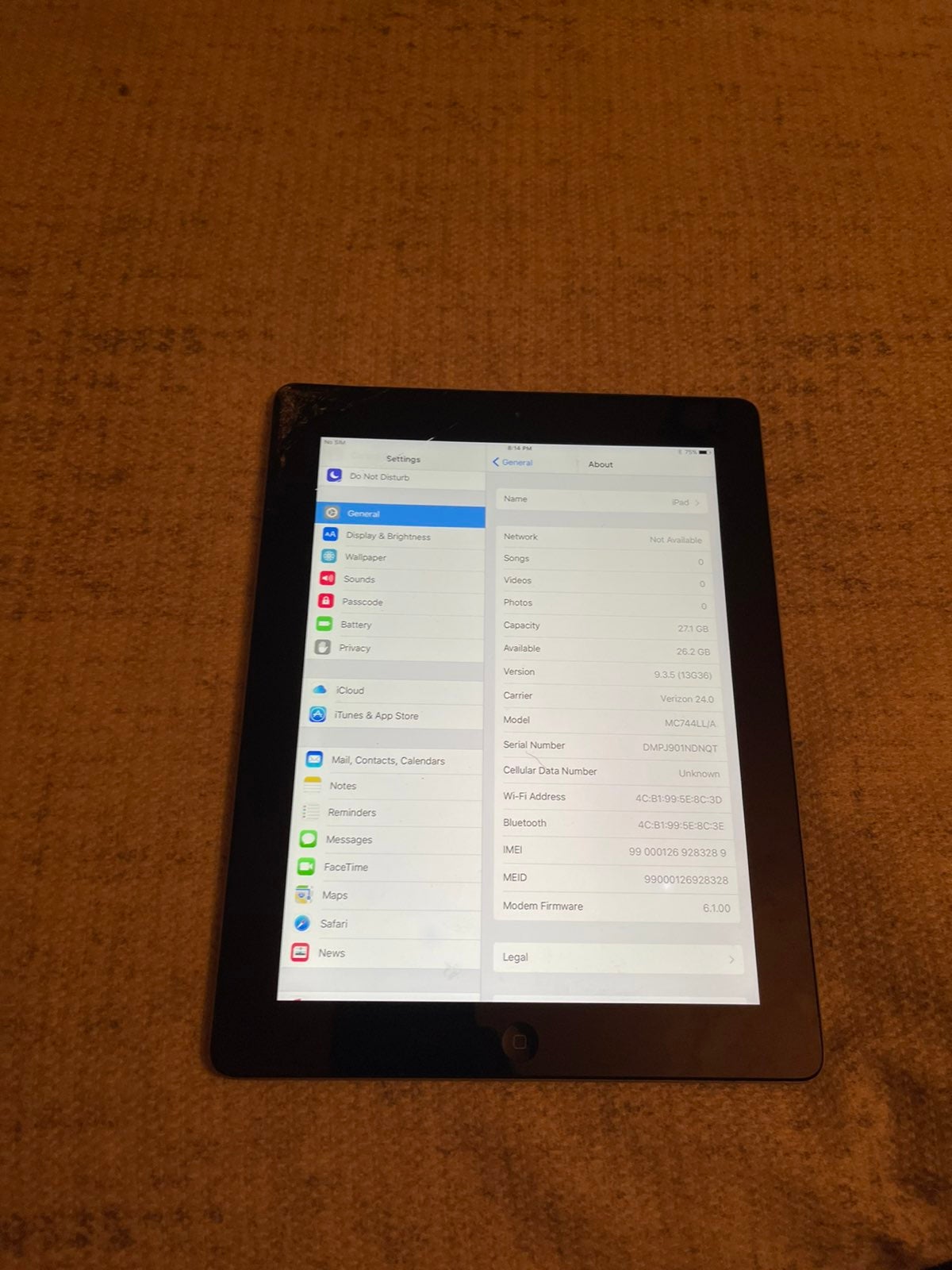 Apple iPad 3rd Generation 32GB in Black