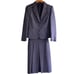 Vintage Ireland Willow Weavers 2-Piece Wool Skirt Suit Set 10/12 Purple Tweed