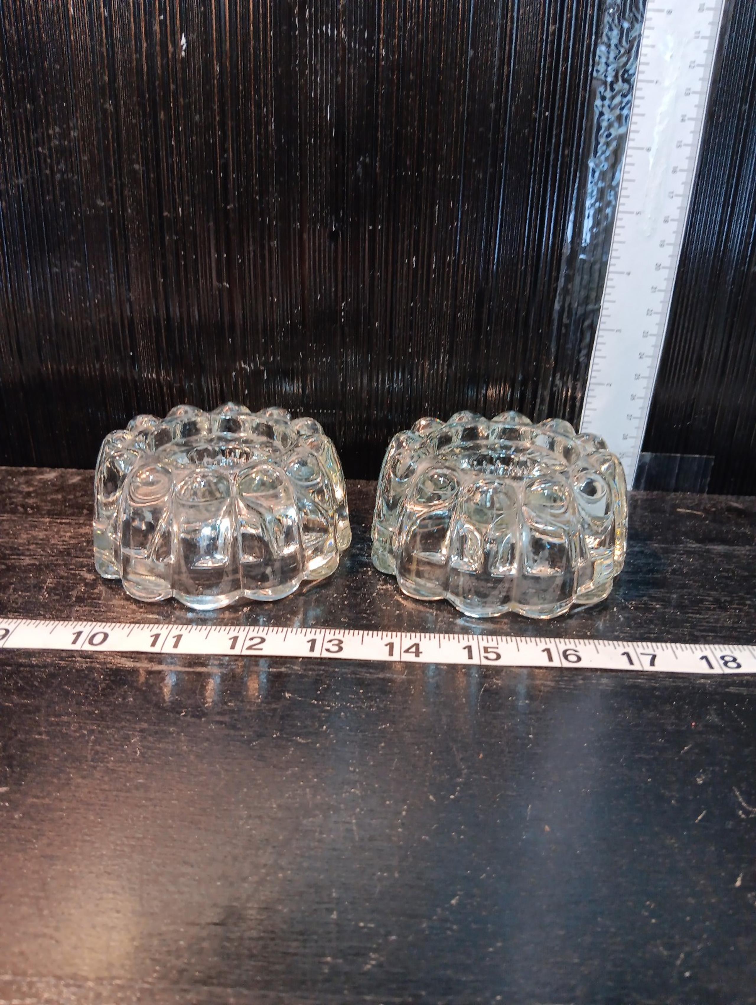 Vintage Pair 1970's Princess House Reverseable Candle Holders