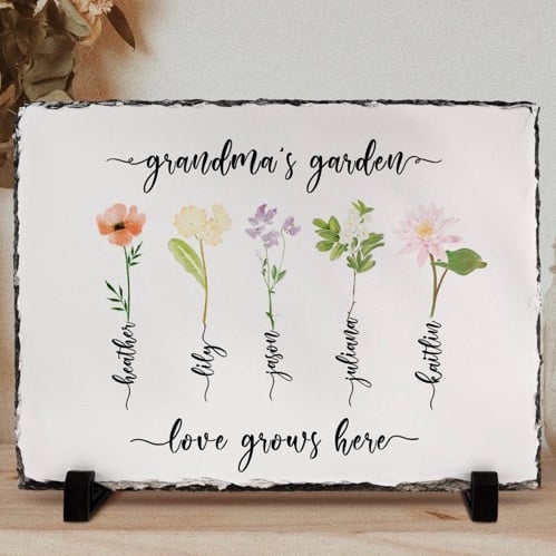 Custom Birth Month Floral art