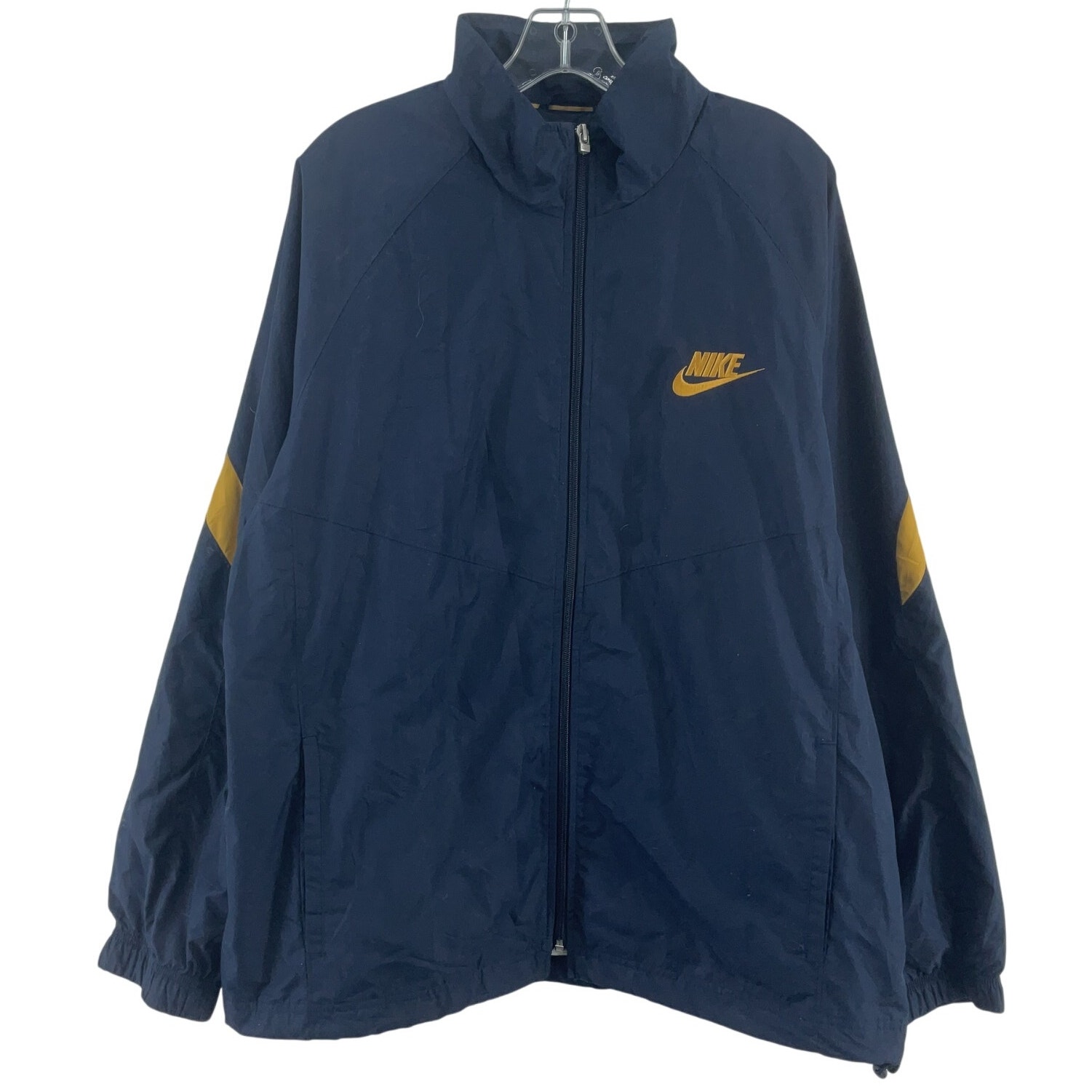 Nike Navy Yellow Zip-Up Windbreaker Jacket Men’s Size Large NWT