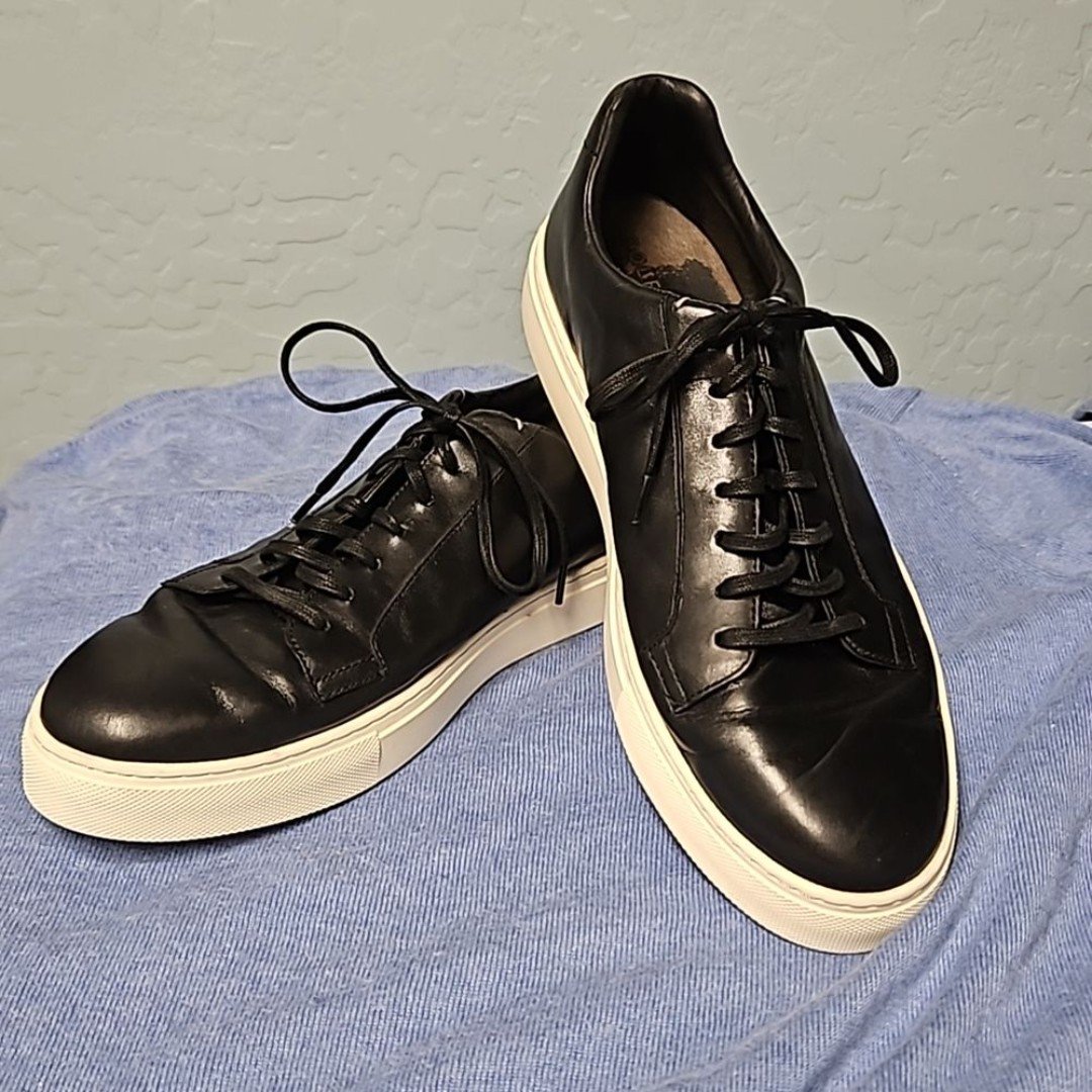 Cole Haan Grand Series Black Leather Sneakers Men's Size 10