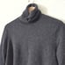Ralph Lauren 100% Cashmere Sweater Womens Medium Charcoal Gray Turtleneck Luxury