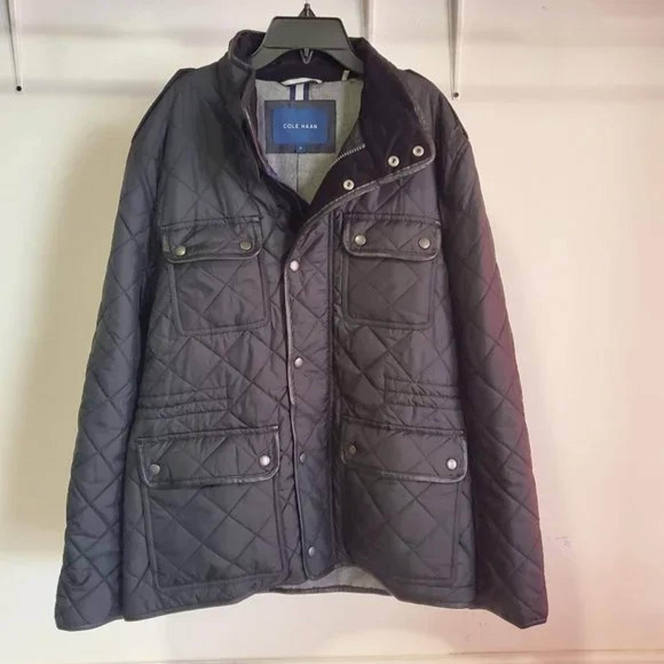 NWOT Cole Haan Men's Ultra-Light Down Fall Winter Jacket Black Size M $300 N74