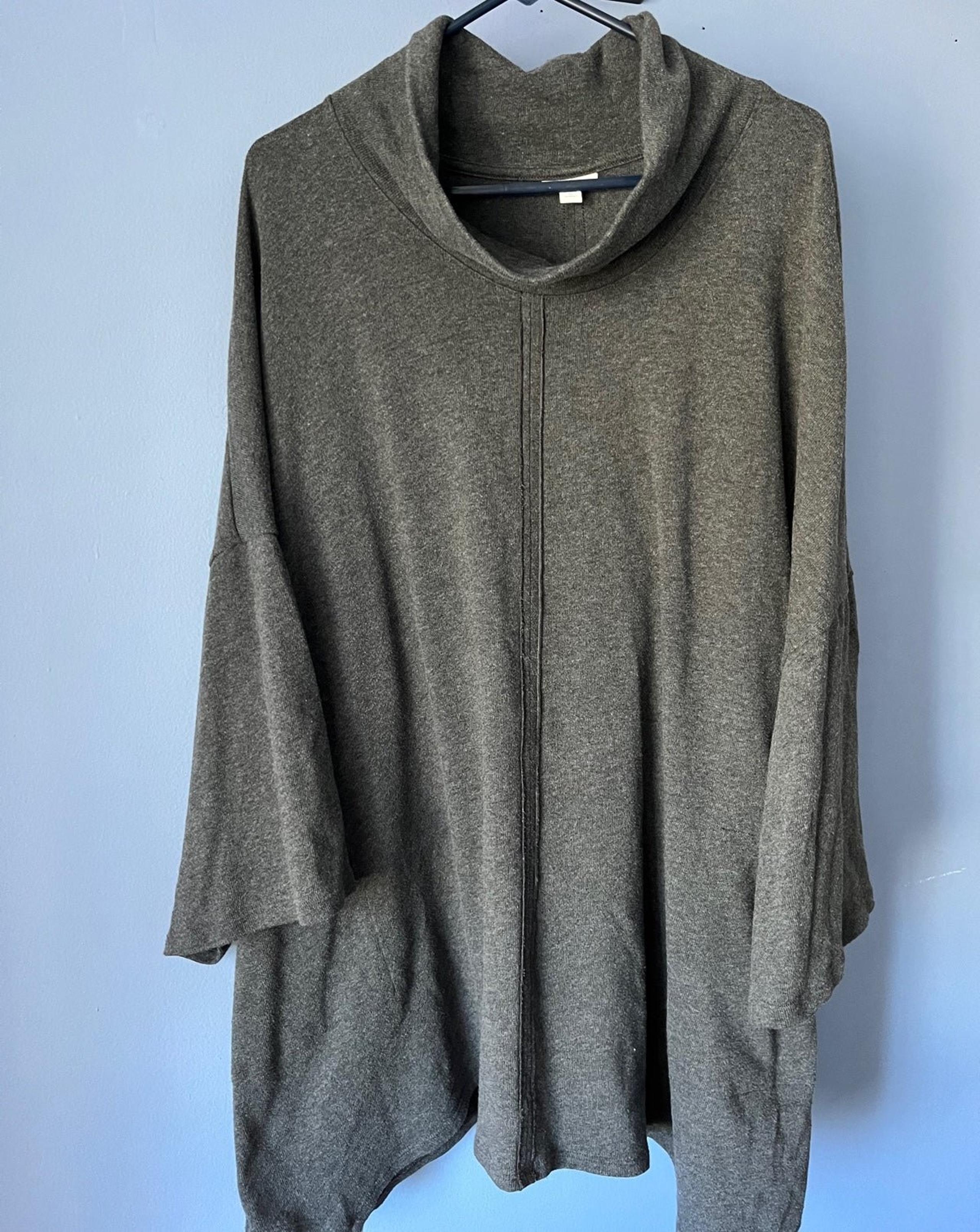 Pure Jill Cowl Neck Tunic Sweater 4X‎ Gray J Jill