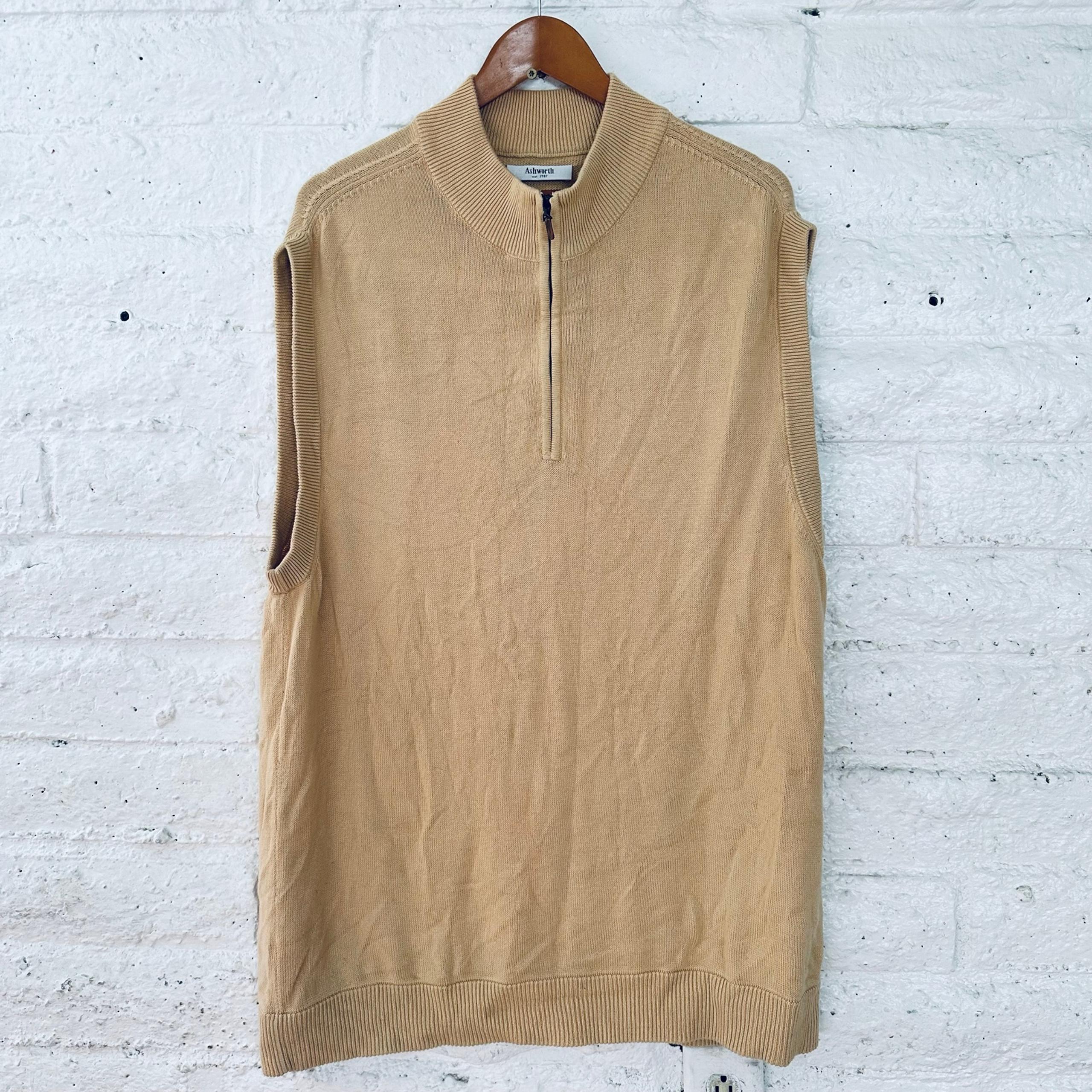 ashworth vest men’s XXL cotton classic excellent condition