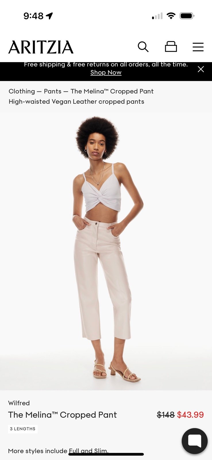 Aritzia Melina pant size 2 in vin gris
