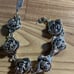Sterling silver rose bracelet