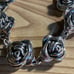 Sterling silver rose bracelet