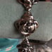 Sterling silver rose bracelet