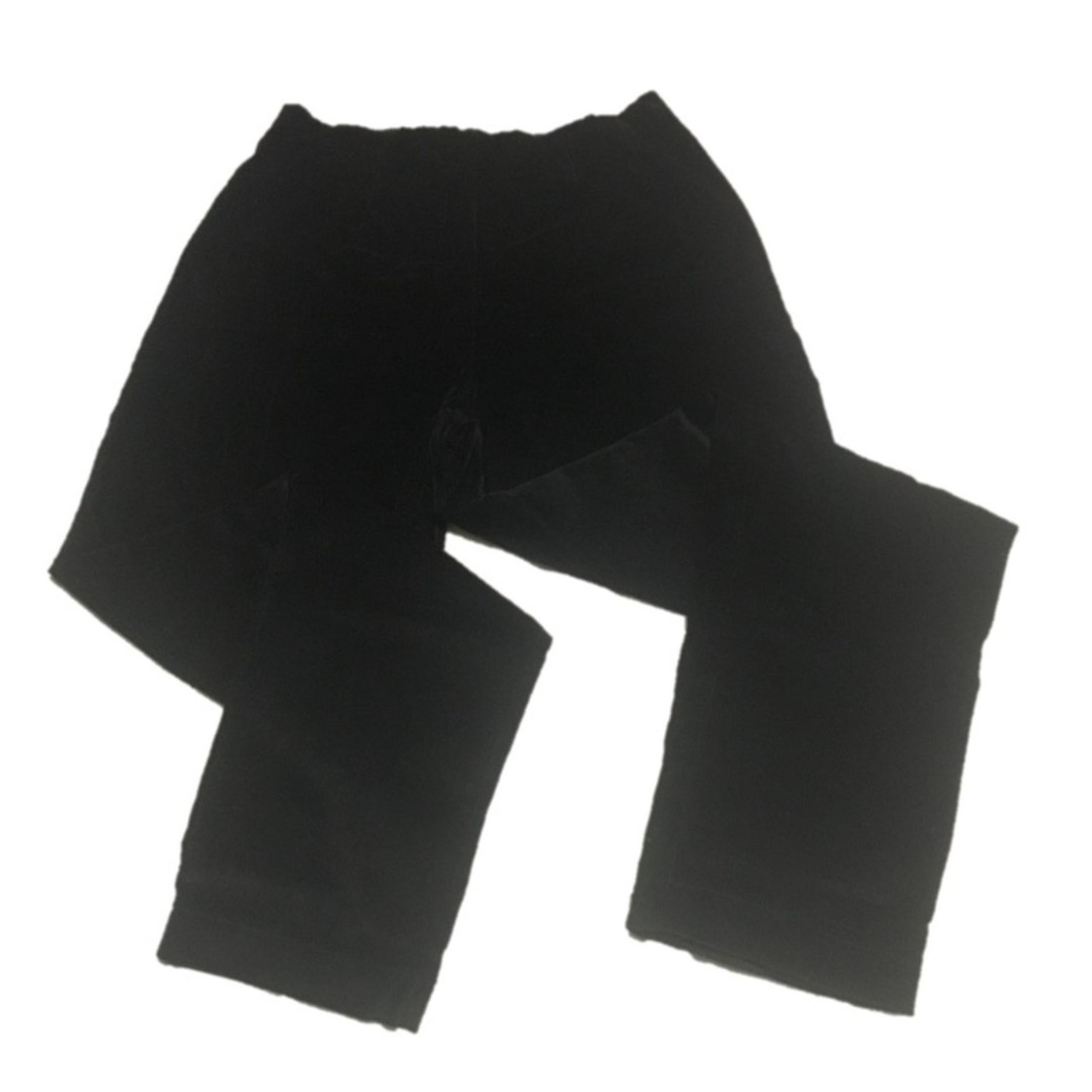 Dressbarn pants Womens 14 black corduroy side zip flat front elastic waist VTG
