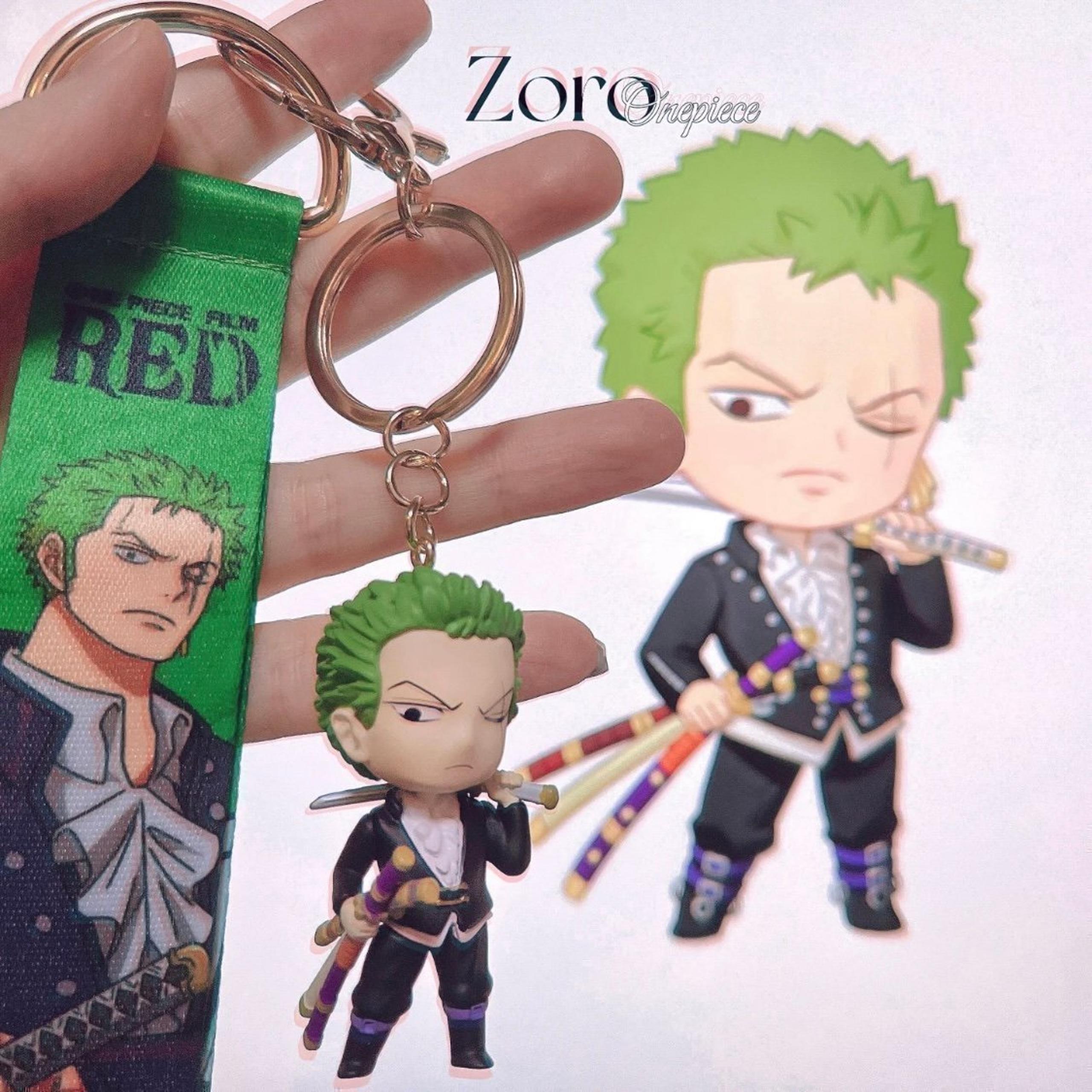 Roronoa Zoro Toei animation One piece film Red collectible figure toy keychain