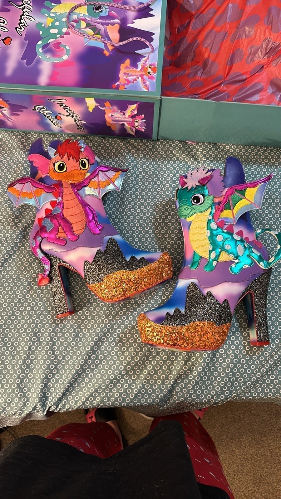 Irregular Choice Dragon heeled boots