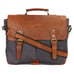 Factory Wholesale Custom Waxed Canvas Leisure Messenger Laptop Bag