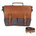 Factory Wholesale Custom Waxed Canvas Leisure Messenger Laptop Bag