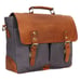 Factory Wholesale Custom Waxed Canvas Leisure Messenger Laptop Bag
