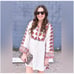 Free People Tunic Dress Embroidered Southwestern Boho Style Size Small