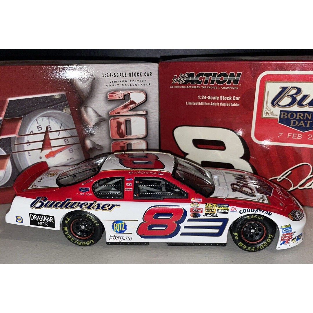 Dale Earnhardt Jr #8 Budweiser Born On Date NASCAR Diecast 1/24 Scale *FREE SHIP